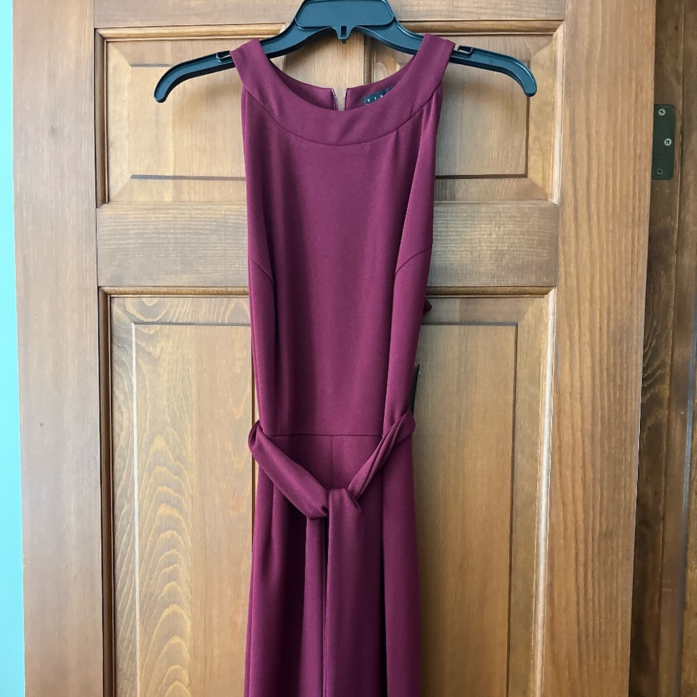 Tiani B. Jumpsuit Wine 1X NWT